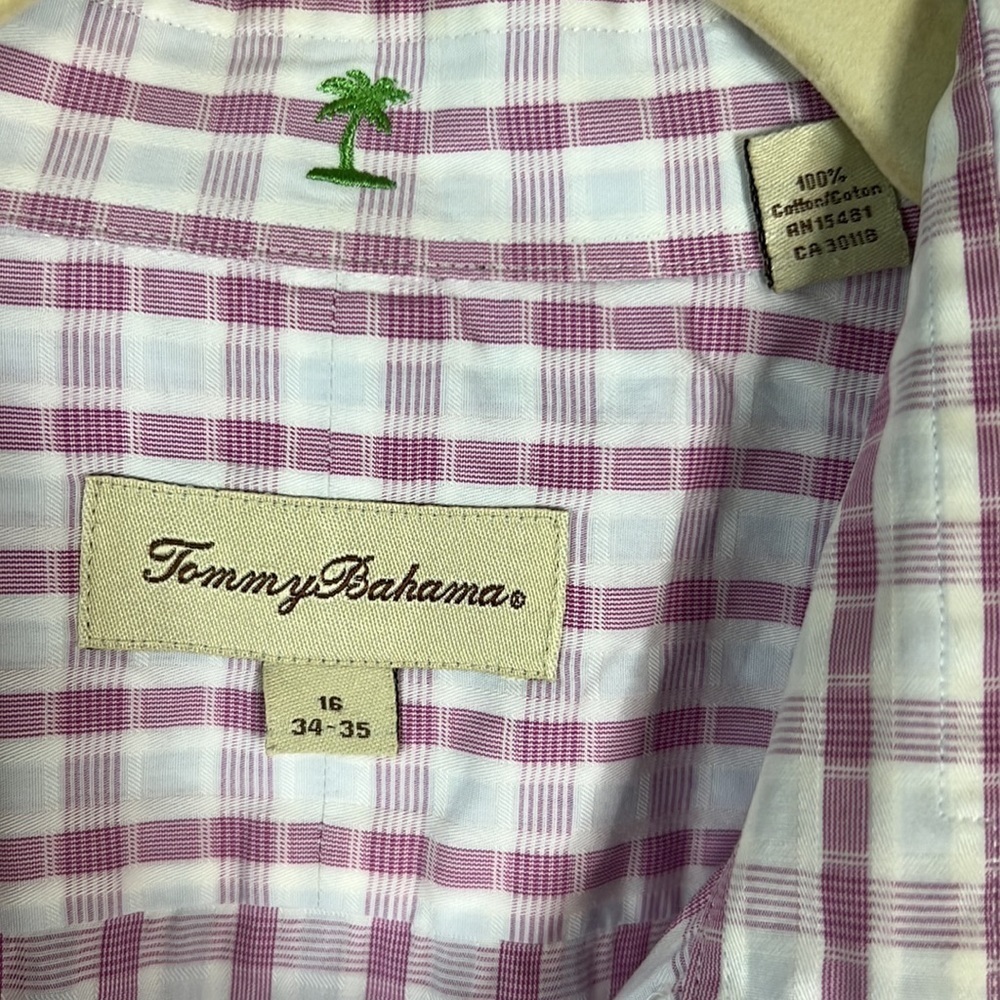 Tommy Bahama Cotton Button Down Casual Dress Top Size 16 34/35 - Picture 4 of 5